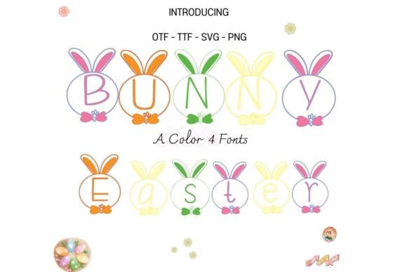Bunny Easter: A Playful Color Font for Spring Projects