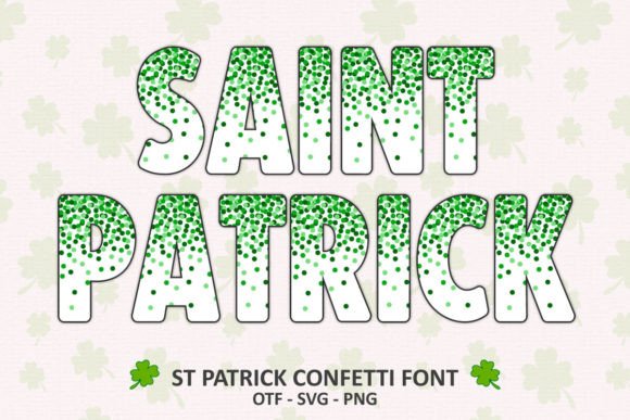 Celebrate with St Patrick Confetti: A Festive Design Asset
