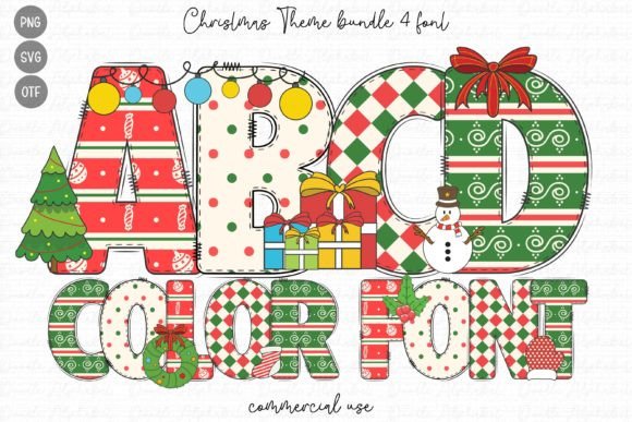 Christmas Theme: A Festive Color Font for Modern Designs