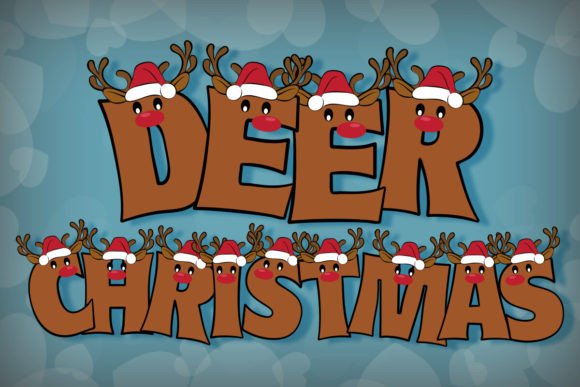 Deer Christmas: A Color Font for Festive and Stylish Designs
