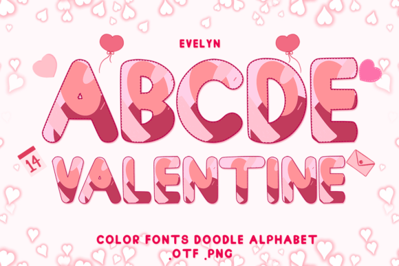 Evelyn: A Color Font for Heartfelt, Whimsical Design