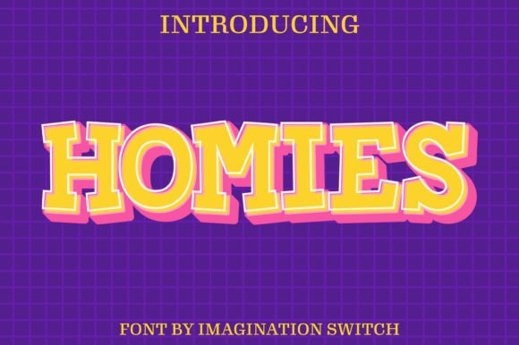 Homies: A Creative Font with Colorful Personality