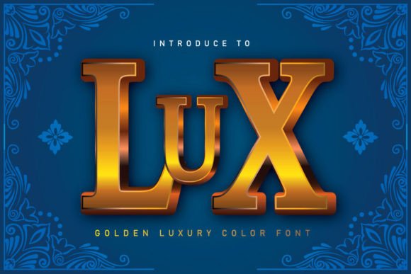 Lux: The Golden Contemporary Color Font for Bold Designers