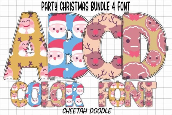 Party Christmas: A Festive Color Font for Your Holiday Designs