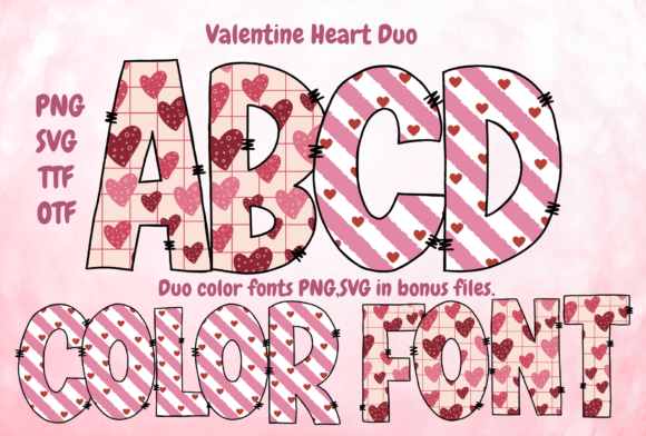 Valentine Heart Duo: A Font That Wears Its Heart on Its Sleeve