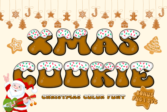 Xmas Cookie: A Playful Color Font for Festive Design