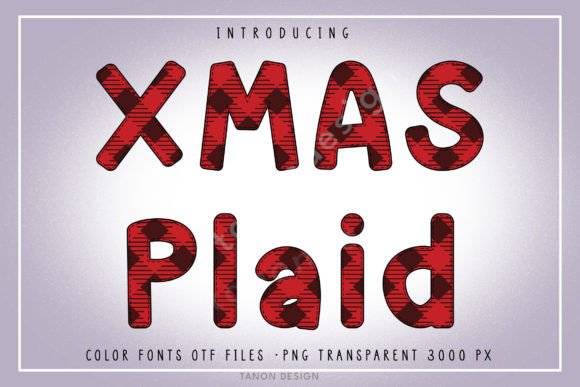 Xmas Plaid: A Festive Typeface for Holiday Projects